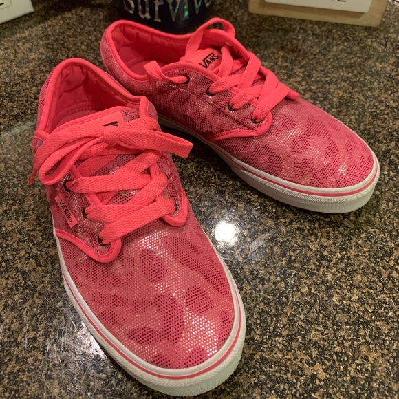 girls cheetah print vans